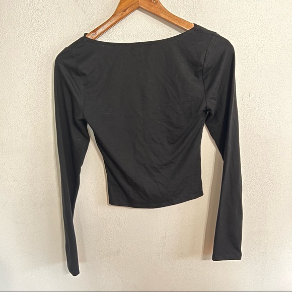 Reformation Sybil Crossover Strap Long Sleeve Top - Picture 4 of 7